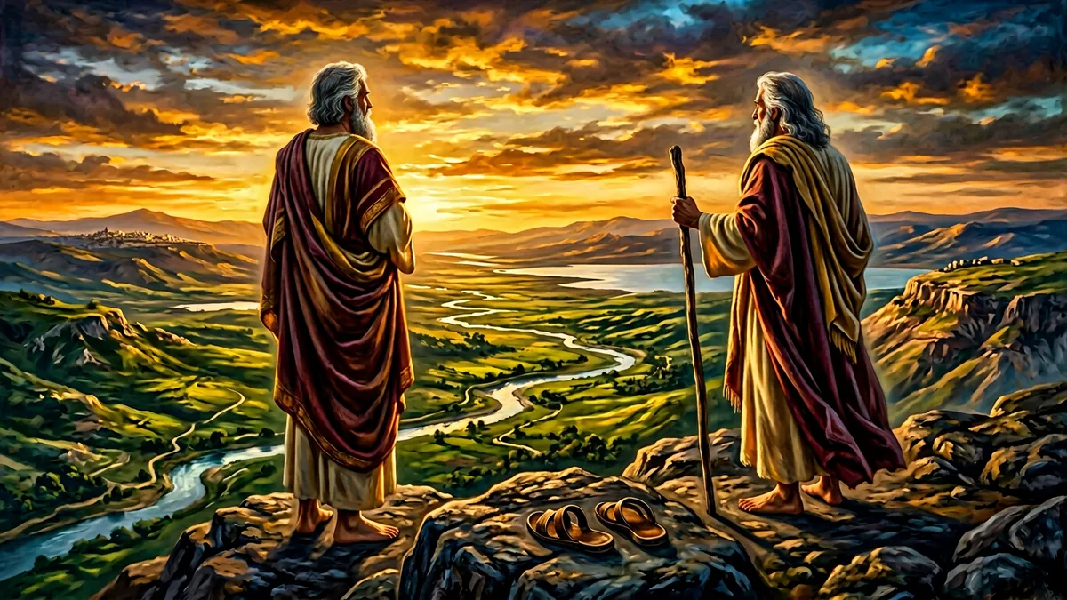 Ilustración editorial del libro de Deuteronomio