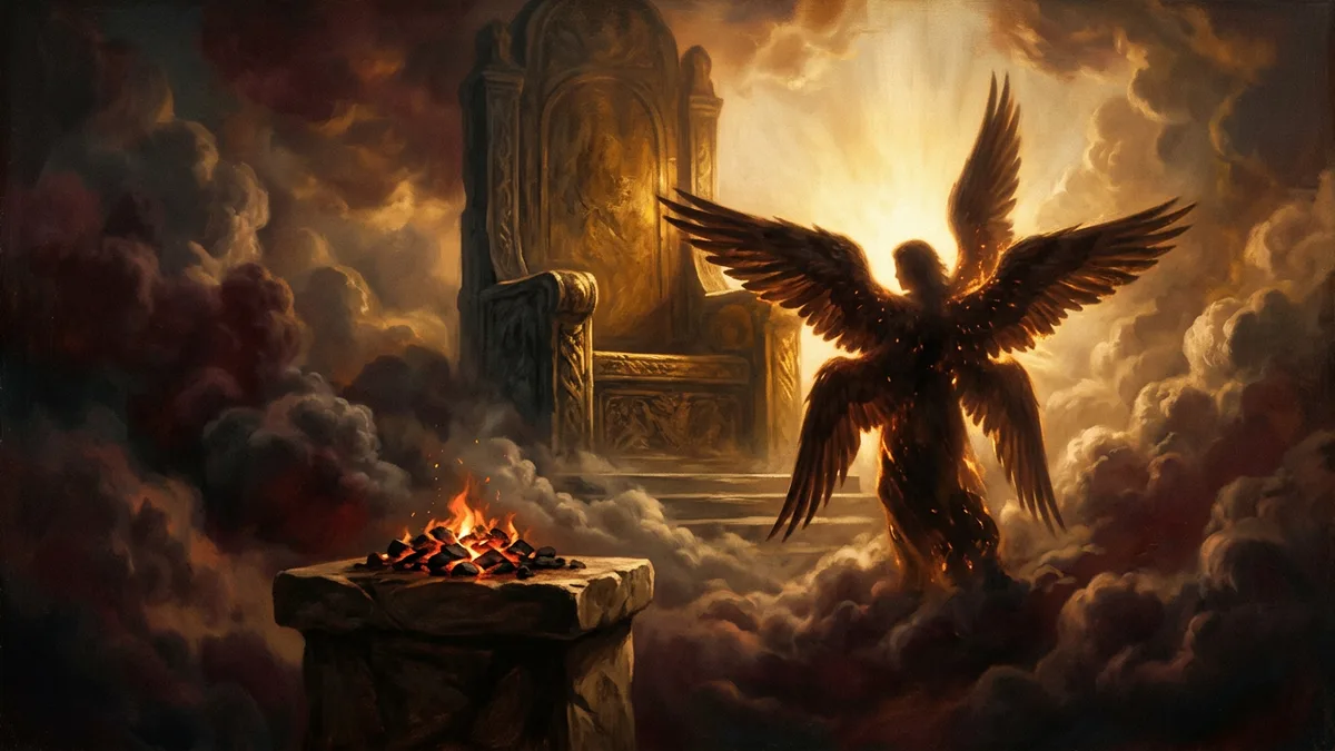 Ilustración editorial del libro de Isaías