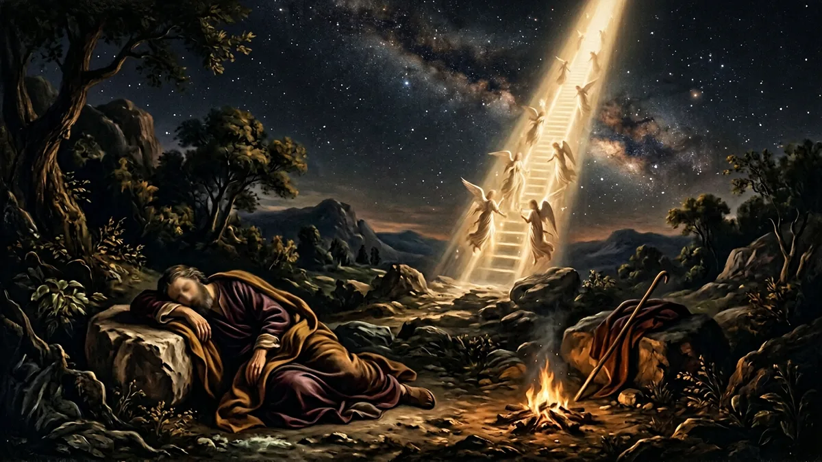 Escena editorial evocando a Jacob (Israel)